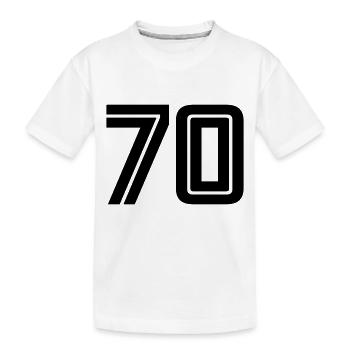 70 - Kids' Premium Organic T-Shirt - white - Front