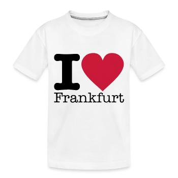 i_love_frankfurt_1 - T-shirt bio Premium Enfant - blanc - Devant