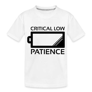 Critical Low Patience - T-shirt bio Premium Enfant - blanc - Devant