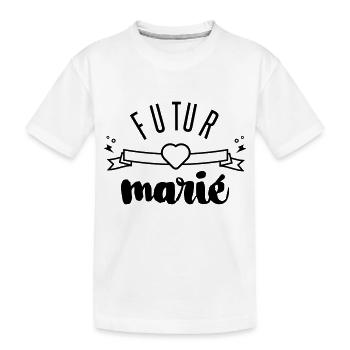 futur marié - T-shirt bio Premium Enfant - blanc - Devant