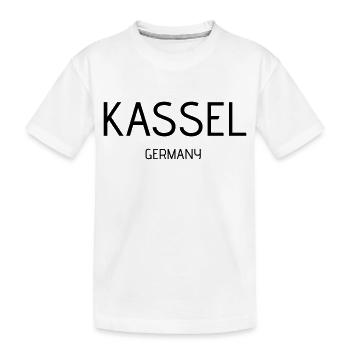 Kassel - Kinder Premium Bio T-Shirt - Weiß - Vorne