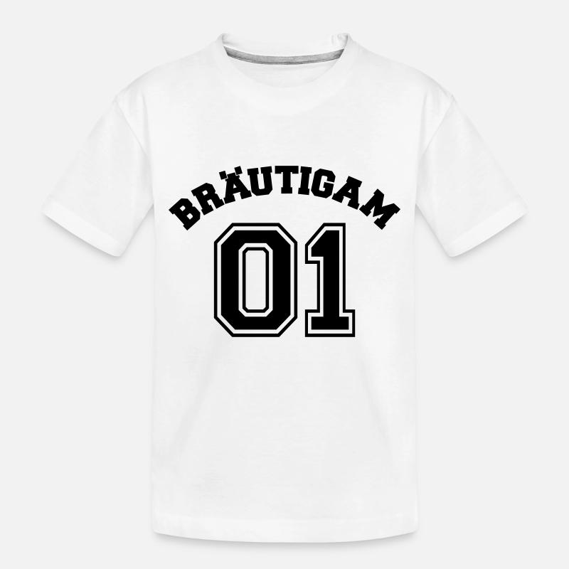bräutigam 01 - Kinder Premium Bio T-Shirt - Weiß
