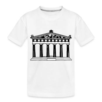 greek_temple - T-shirt bio Premium Enfant - blanc - Devant