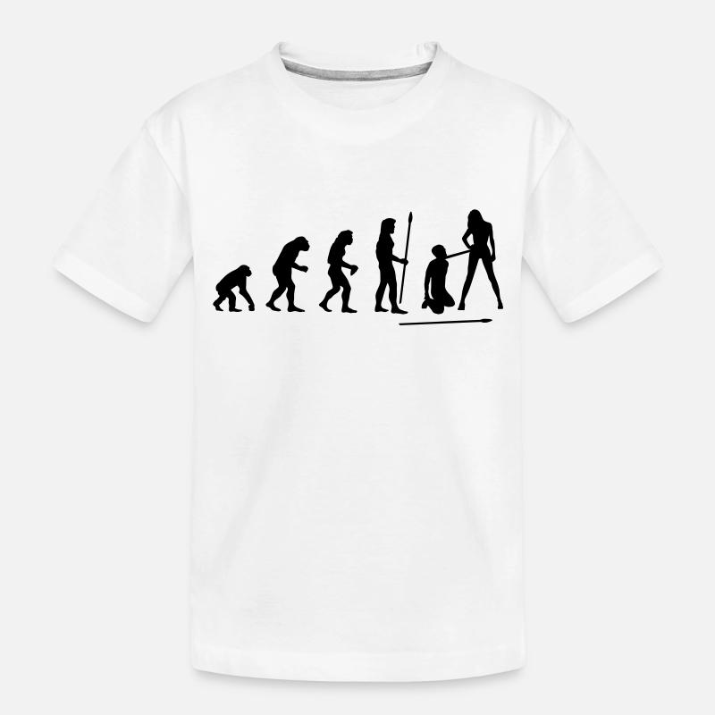 evolution_wedding1 - Kids' Premium Organic T-Shirt - white