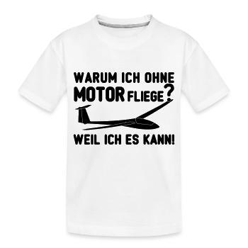 Geschenk für Segelflieger - ich bin Profi - Kinder Premium Bio T-Shirt - Weiß - Vorne