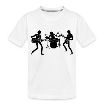 Band - Kinder Premium Bio T-Shirt - Weiß - Vorne