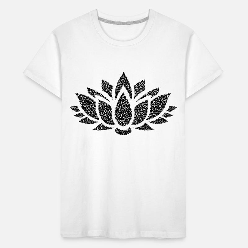 Blume schwarz cool stylish modern Mode modisch Kinder Premium Bio T-Shirt