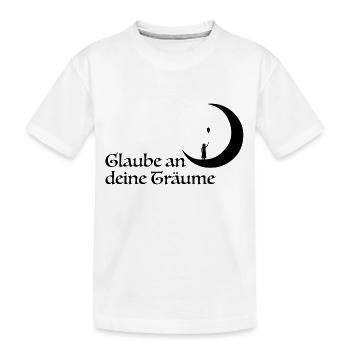 Glaube - Kinder Premium Bio T-Shirt - Weiß - Vorne