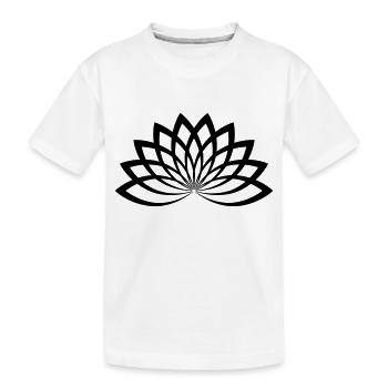 lotus - Kids' Premium Organic T-Shirt - white - Front
