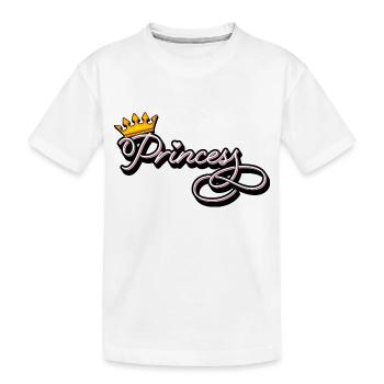 Princesse - Le design princesse - T-shirt bio Premium Enfant - blanc - Devant