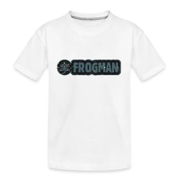 FROGMAN BLUE plongée sous marine - T-shirt bio Premium Enfant - blanc - Devant