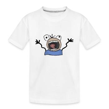Panic alarm mercilessly - Kids' Premium Organic T-Shirt - white - Front