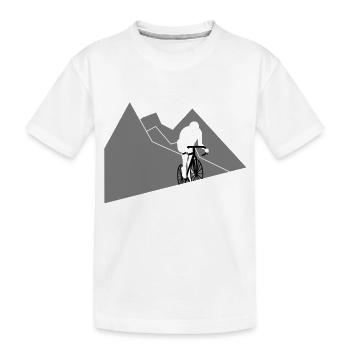 Climber - Kids' Premium Organic T-Shirt - white - Front