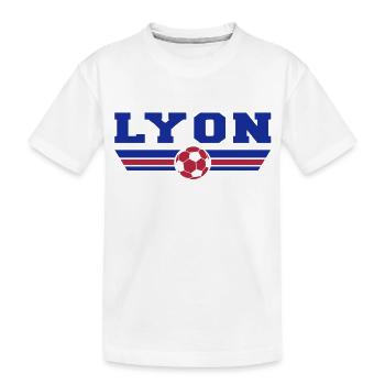 Lyon foot - T-shirt bio Premium Enfant - blanc - Devant