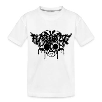 ravolt - Kinder Premium Bio T-Shirt - Weiß - Vorne