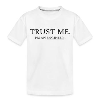 Trust me - Kids' Premium Organic T-Shirt - white - Front