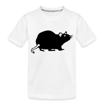 rat rat rata ratto 811 - Kinder Premium Bio T-Shirt - Weiß - Vorne