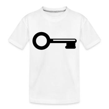key_f1 - Kinder Premium Bio T-Shirt - Weiß - Vorne