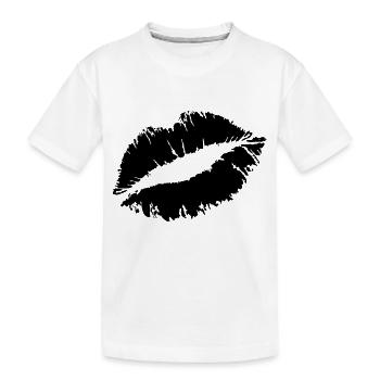 KISS - Kinder Premium Bio T-Shirt - Weiß - Vorne