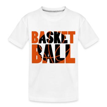 Basketball - T-shirt bio Premium Enfant - blanc - Devant