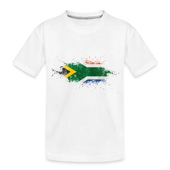 Africa Südafrika - Kinder Premium Bio T-Shirt - Weiß - Vorne
