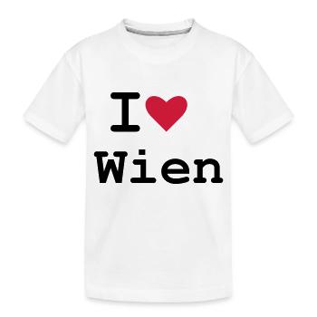Wien - Kinder Premium Bio T-Shirt - Weiß - Vorne