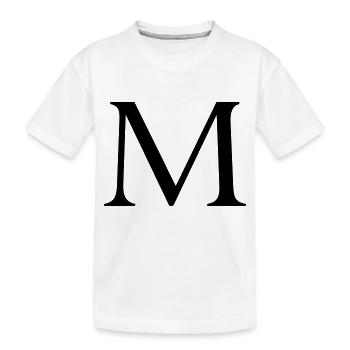 m - Kinder Premium Bio T-Shirt - Weiß - Vorne