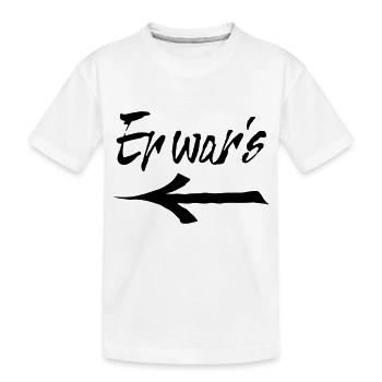 er wars - Kinder Premium Bio T-Shirt - Weiß - Vorne