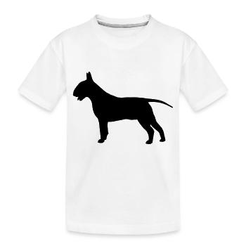 Bullterrier - Kinder Premium Bio T-Shirt - Weiß - Vorne