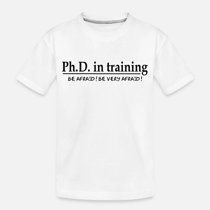 PhD in training - Kinder Premium Bio T-Shirt - Weiß