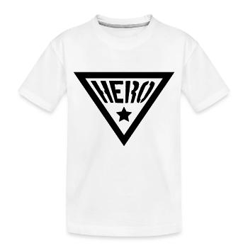 Hero Symbol - Kids' Premium Organic T-Shirt - white - Front