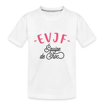 Evjf équipe de choc - T-shirt bio Premium Enfant - blanc - Devant