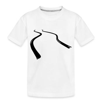 gummiabrieb_skidmarks - Kinder Premium Bio T-Shirt - Weiß - Vorne