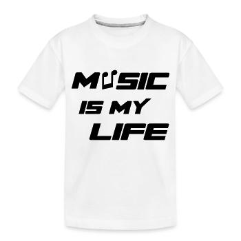 Music - T-shirt bio Premium Enfant - blanc - Devant