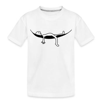 Sommeil de vacances confortable hamac - T-shirt bio Premium Enfant - blanc - Devant