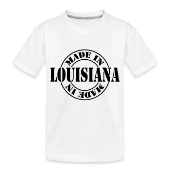 made in louisiana m1k2 - Kinder Premium Bio T-Shirt - Weiß - Vorne