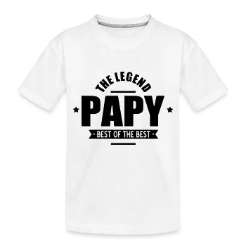 papy - T-shirt bio Premium Enfant - blanc - Devant
