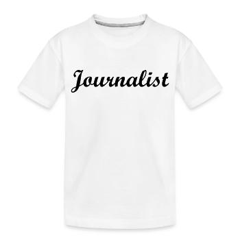 Journalist - Kinder Premium Bio T-Shirt - Weiß - Vorne