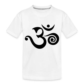 OM, AUM, BOUDDHISM, SPIRITUALITY, MANTRA, YOGA, - T-shirt bio Premium Enfant - blanc - Devant