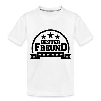 Bester Freund - Kinder Premium Bio T-Shirt - Weiß - Vorne
