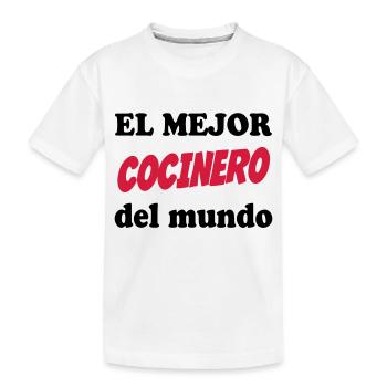 El mejor cocinero del mundo 111 - Kinder Premium Bio T-Shirt - Weiß - Vorne