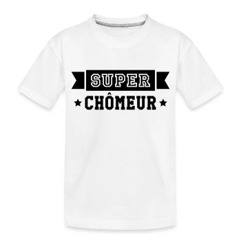 Chômeur / Travail / Chômage / Chomeuse / Emploi - T-shirt bio Premium Enfant - blanc - Devant