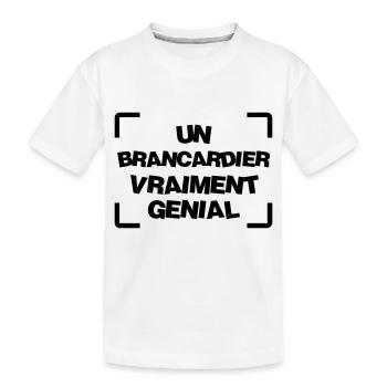 Brancardier / Ambulancier / Ambulance / Hôpital - T-shirt bio Premium Enfant - blanc - Devant