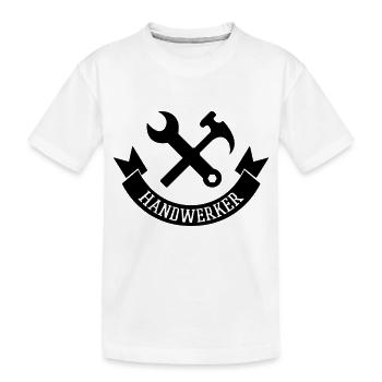 handwerker - Kinder Premium Bio T-Shirt - Weiß - Vorne