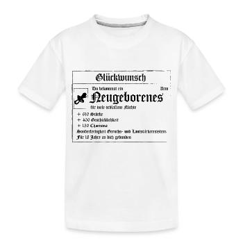 RPG Baby - Kinder Premium Bio T-Shirt - Weiß - Vorne