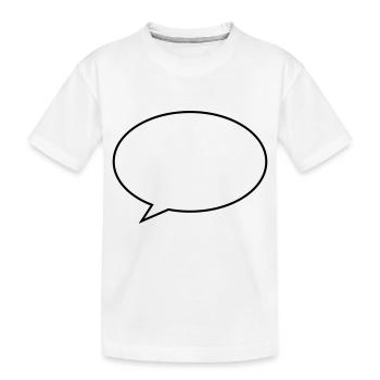 bubble - Kids' Premium Organic T-Shirt - white - Front