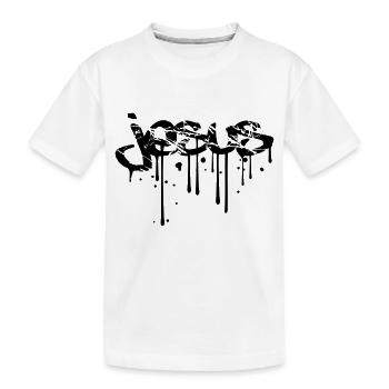 bébé, nourrisson couche hochet sucette cloué mort - T-shirt bio Premium Enfant - blanc - Devant