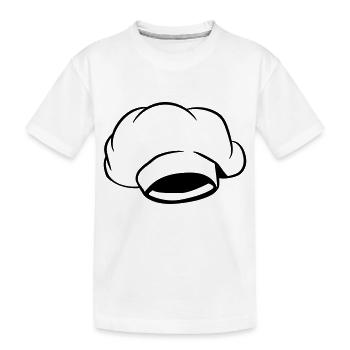 kochen koch kochmütze - Kinder Premium Bio T-Shirt - Weiß - Vorne