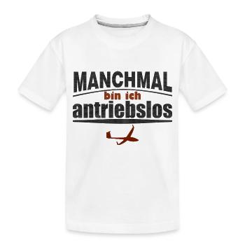 Segelflieger - Kinder Premium Bio T-Shirt - Weiß - Vorne