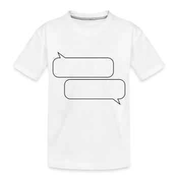 bubbles design - Kids' Premium Organic T-Shirt - white - Front